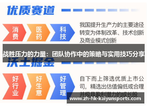 战胜压力的力量：团队协作中的策略与实用技巧分享