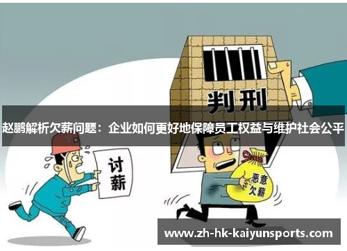 赵鹏解析欠薪问题：企业如何更好地保障员工权益与维护社会公平